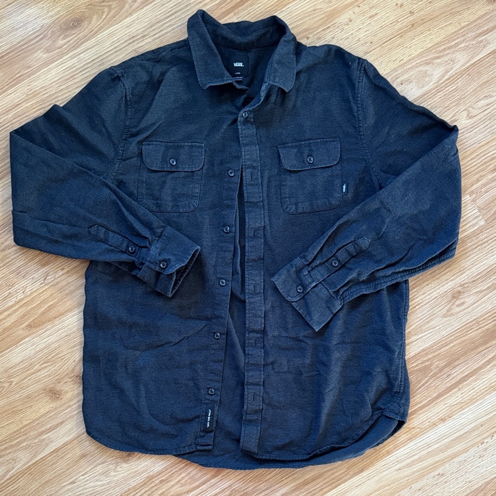 Vans Classic Fit Denim-ish Shirt - Size L